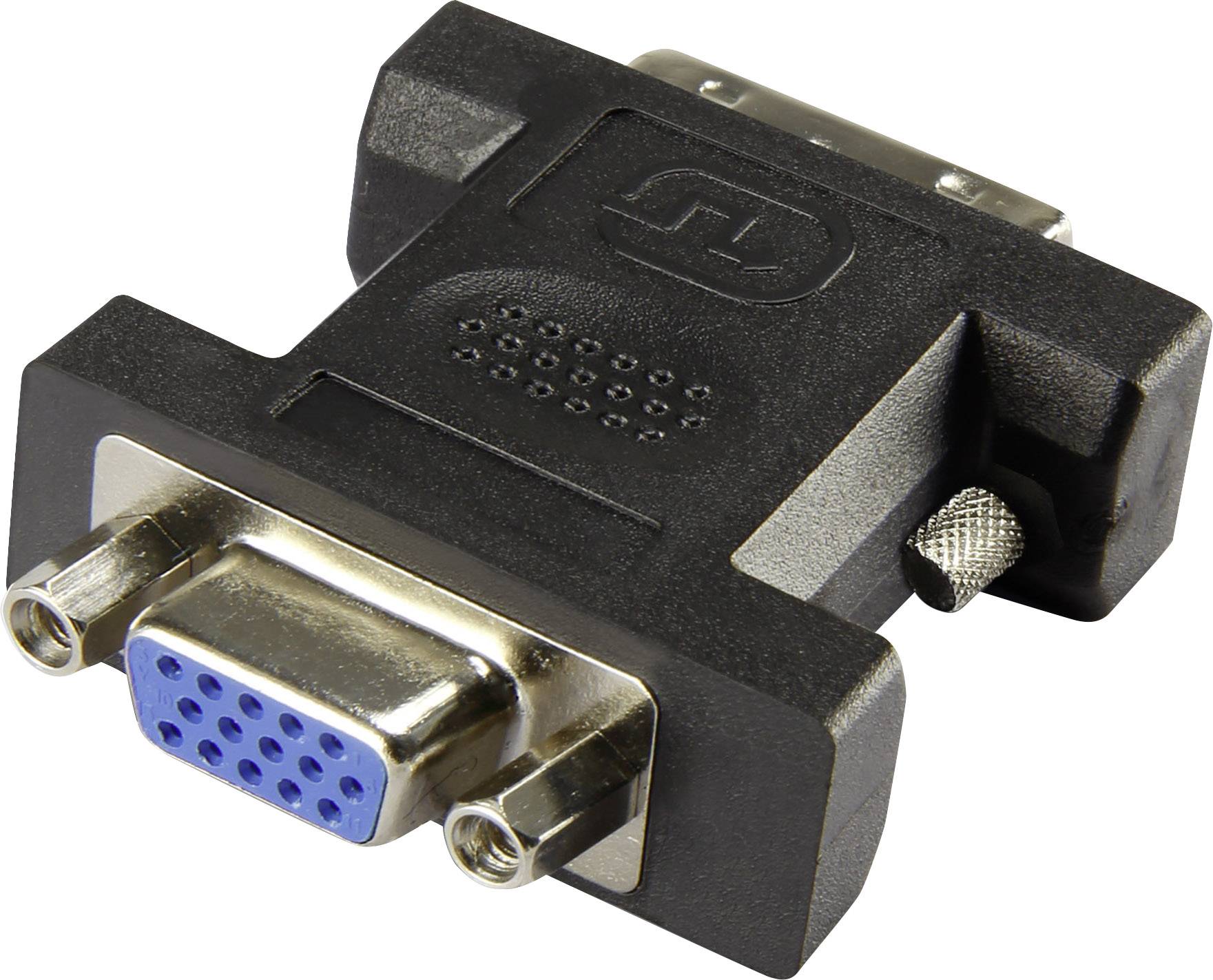 Renkforce RF-4212222 DVI / VGA Adapter [1x DVI-Stecker 24+5pol. - 1x VGA-Buchse] Schwarz