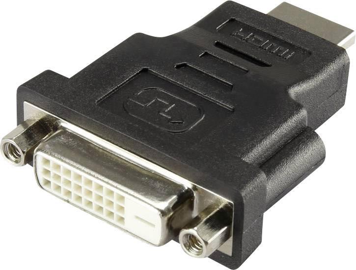 Renkforce RF-4212231 HDMI / DVI Adapter [1x HDMI-Stecker - 1x DVI-Buchse 24+1pol.] Schwarz