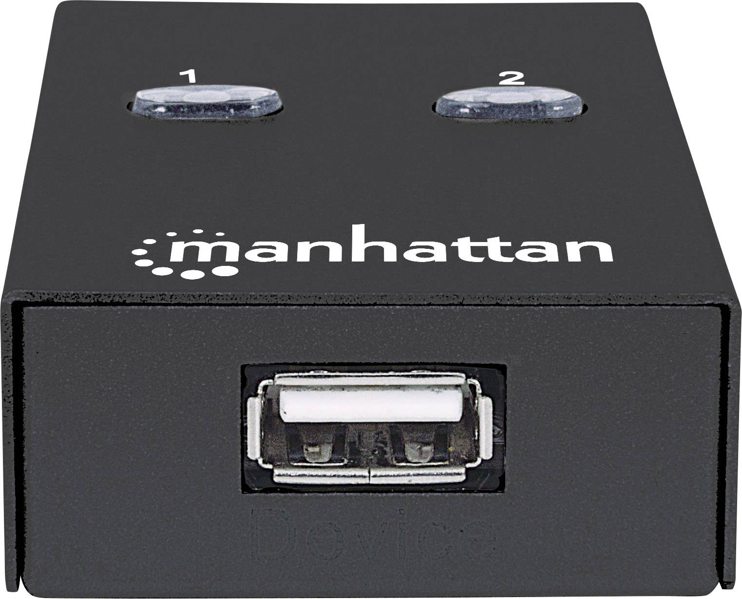 Manhattan 2 Port USB 2.0-Umschalter Schwarz