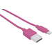 Manhattan iPad/iPhone/iPod Datenkabel/Ladekabel [1x USB 2.0 Stecker A - 1x Apple Lightning-Stecker] 1m Pink