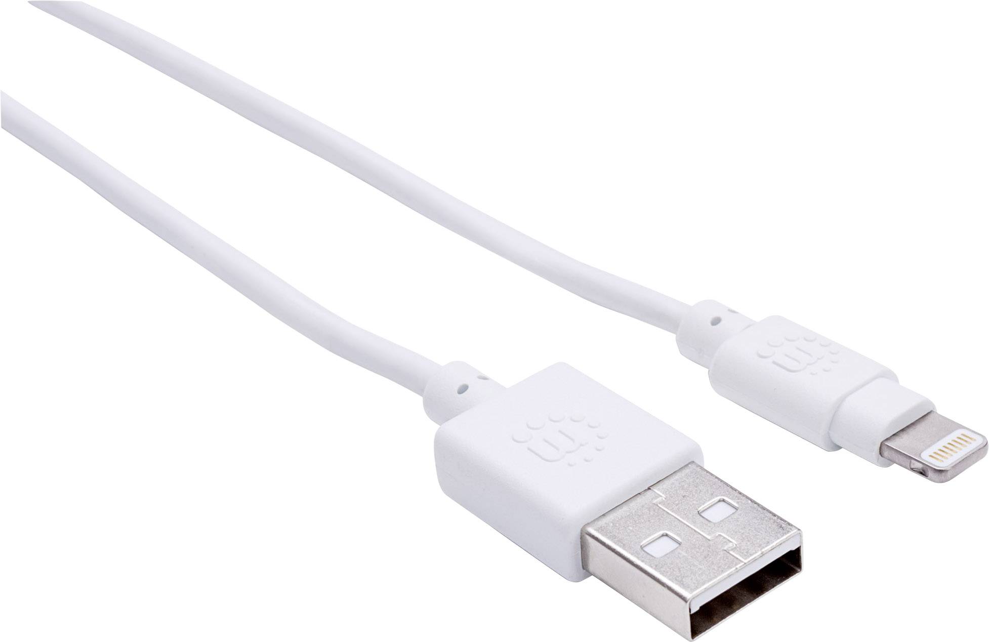Manhattan iPad/iPhone/iPod Datenkabel/Ladekabel [1x USB 2.0 Stecker A - 1x Apple Lightning-Stecker]