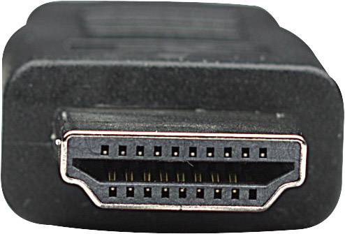 Manhattan DVI / HDMI Adapterkabel DVI-D 24+1pol. Stecker, HDMI-A Stecker 4.50 m Schwarz 372527 vergoldete Steckkontakte, UL-zertifiziert DVI-Kabel