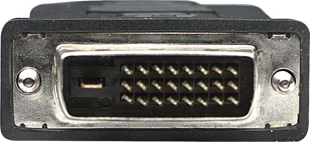 Manhattan DVI / HDMI Adapterkabel DVI-D 24+1pol. Stecker, HDMI-A Stecker 4.50 m Schwarz 372527 vergoldete Steckkontakte, UL-zertifiziert DVI-Kabel