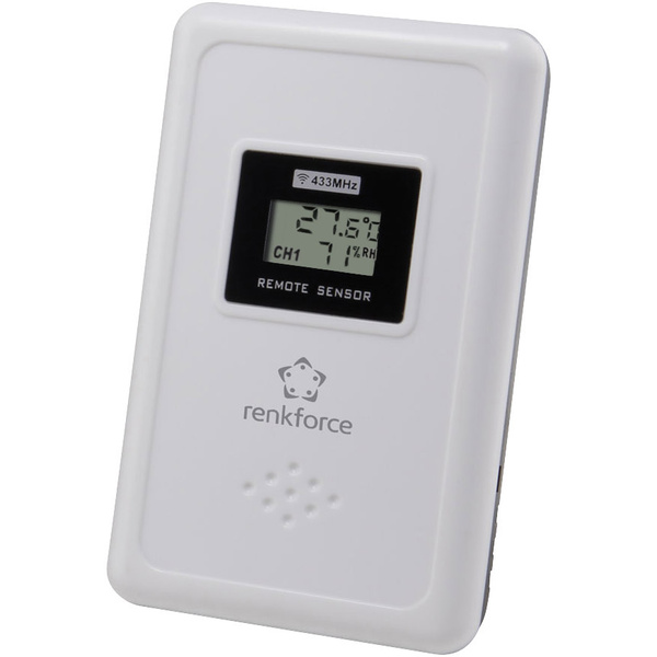Renkforce E0001PA Thermo-/Hygrosensor Funk 433 MHz