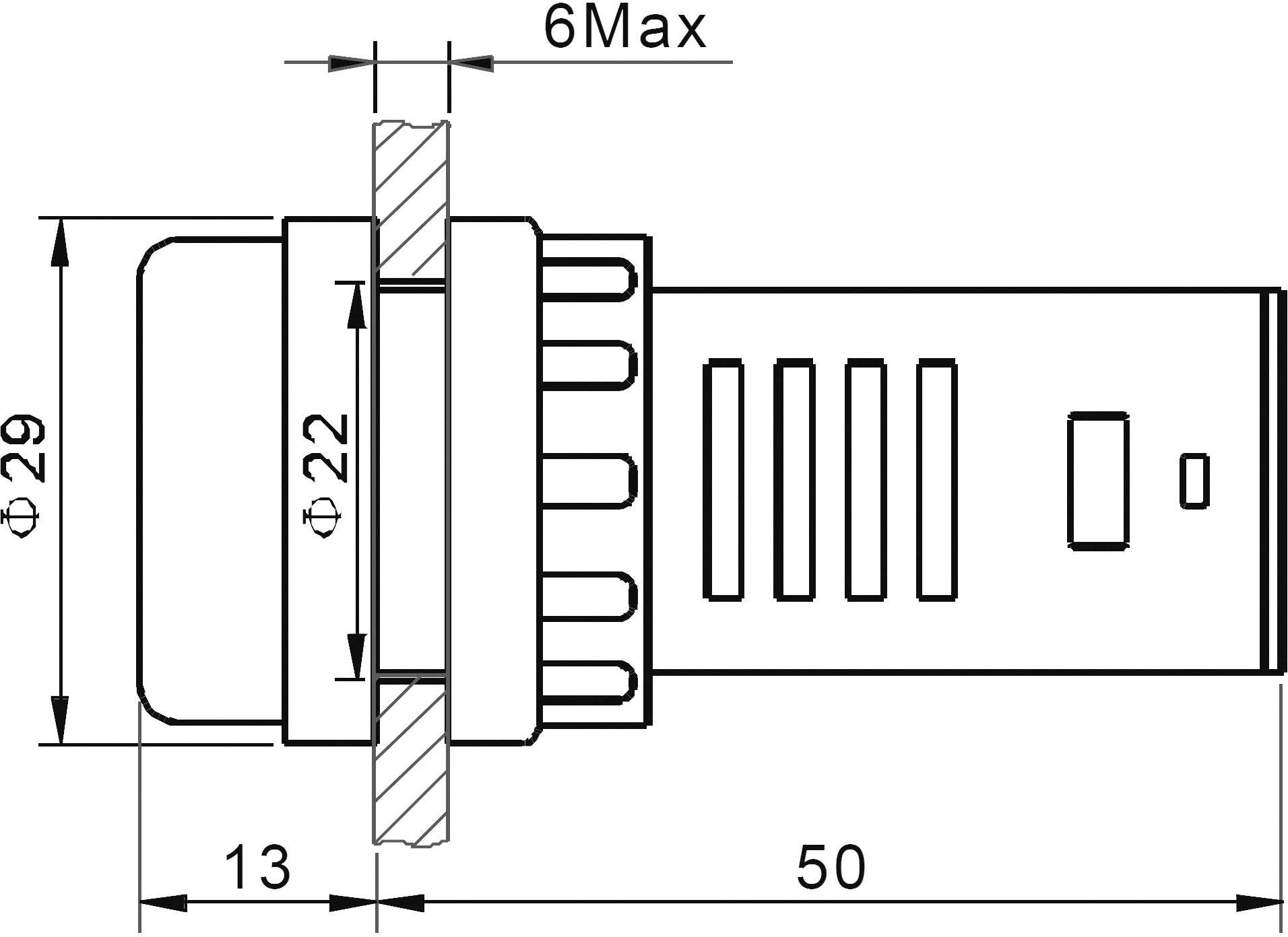 TRU Components 140429 LED-Signalleuchte mehrfarbig Rot, Grün 12 V/DC, 12 V/AC