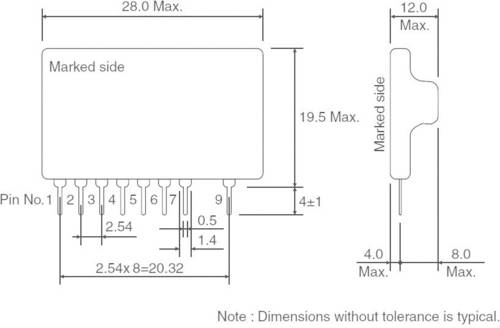 ROHM Semiconductor BP5222A DC/DC-Wandler, Print 12 V/DC 500mA Anzahl Ausgänge: 1 x