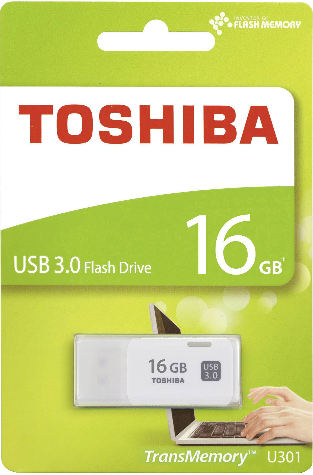 Toshiba TransMemory™ U301 USB-Stick 16 GB Weiß THN-U301W0160E4-0 USB 3.2 Gen 1 (USB 3.0)