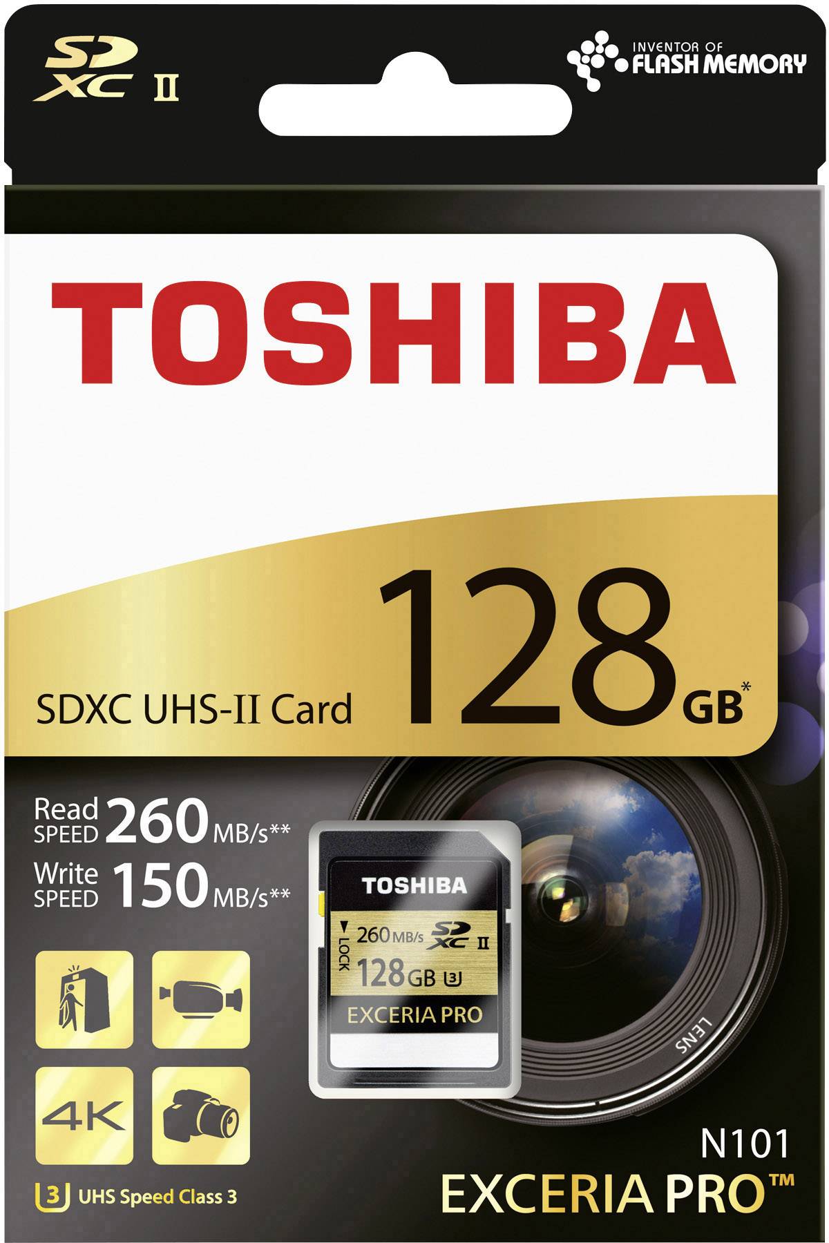 Toshiba EXCERIA PRO™ N101 SDXC-Karte 128 GB Class 10, UHS-II
