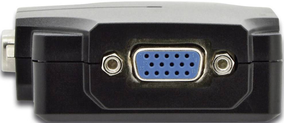 Digitus DS-41120-1 2 Port VGA-Splitter 1920 x 1080 Pixel Schwarz