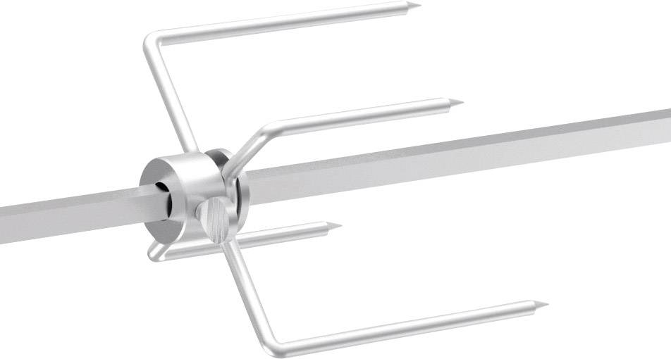 tepro Garten 8590 Grillspieß Set Edelstahl, Schwarz