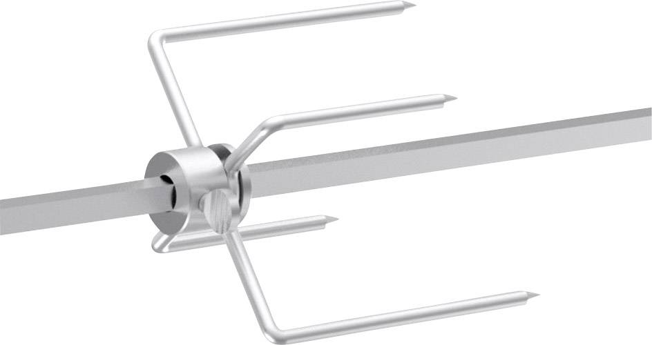 Tepro Garten 8591 Grillspieß Set Edelstahl, Schwarz