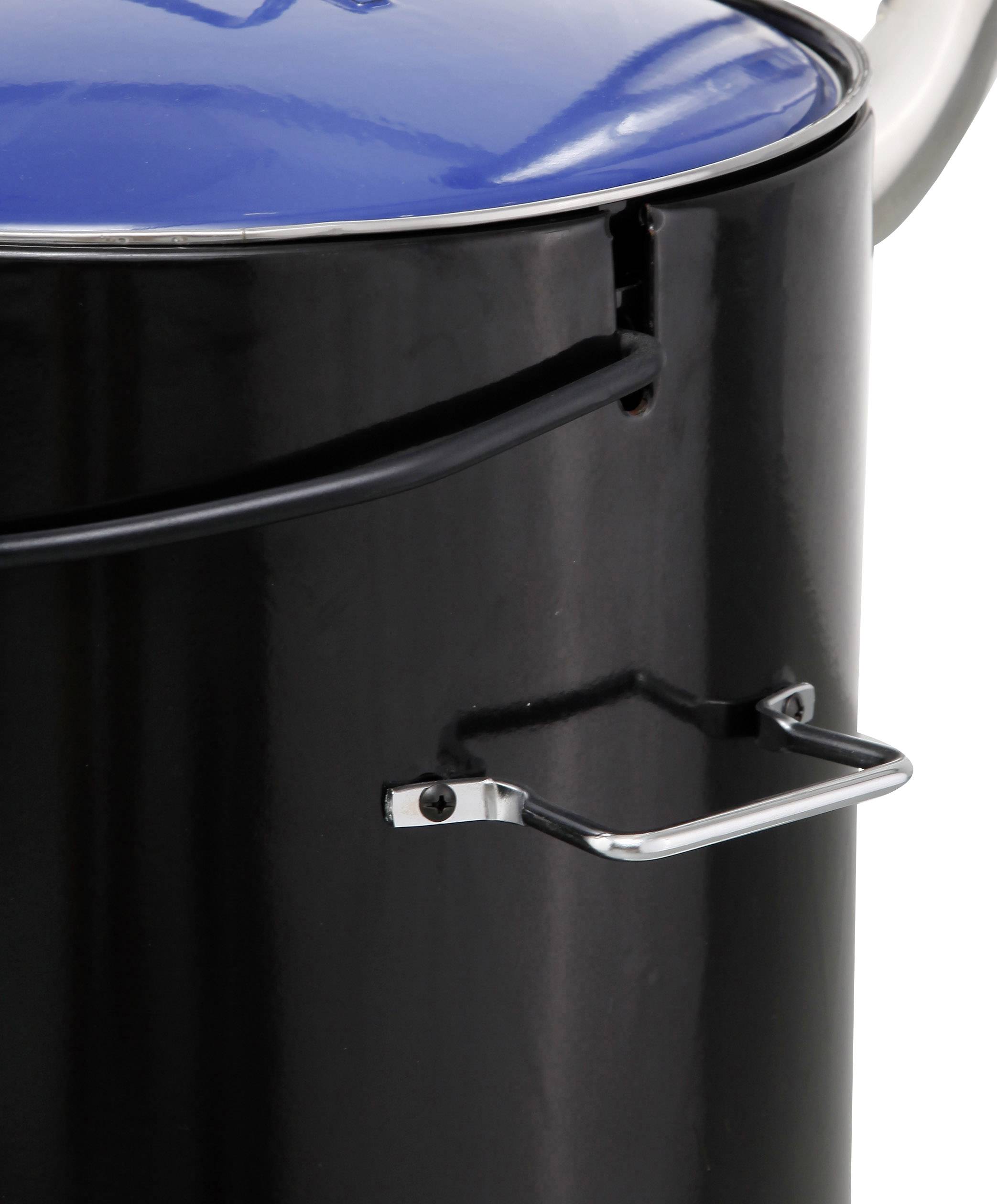 Tepro Garten Waverly Eintopf Holzkohle-Grill Schwarz, Blau