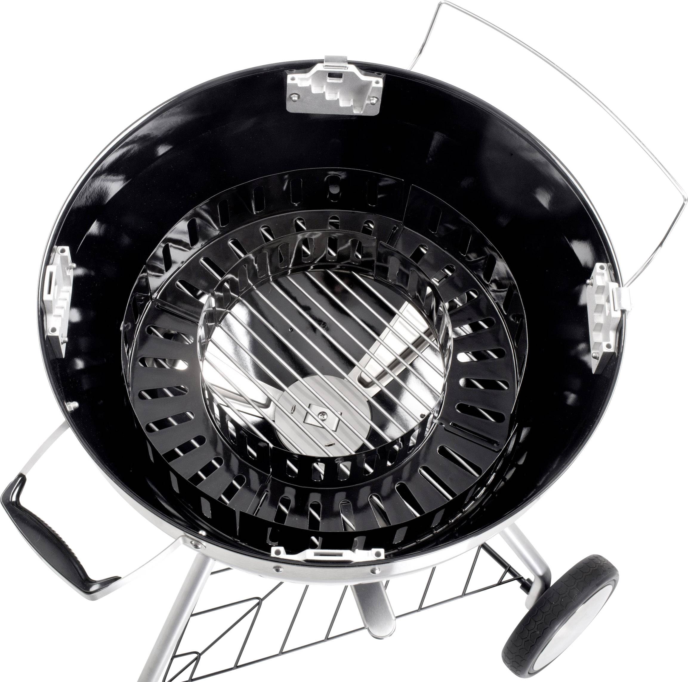 Tepro Garten San Francisco Kugel Holzkohle-Grill Thermometer im Deckel Grill-Fläche (Durchmesser)=545mm Schwarz, Edelstahl
