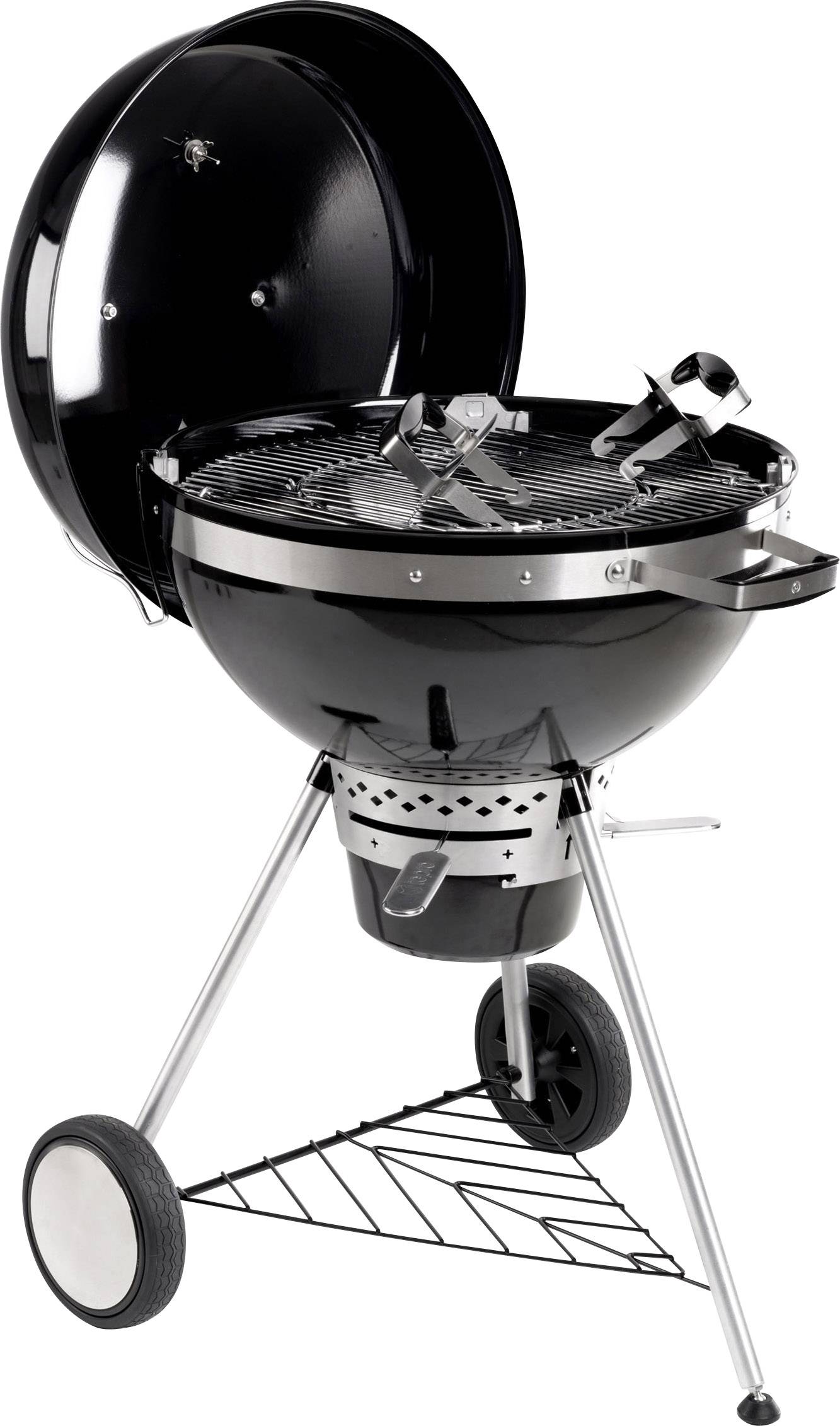 Tepro Garten San Francisco Kugel Holzkohle-Grill Thermometer im Deckel Grill-Fläche (Durchmesser)=545mm Schwarz, Edelstahl
