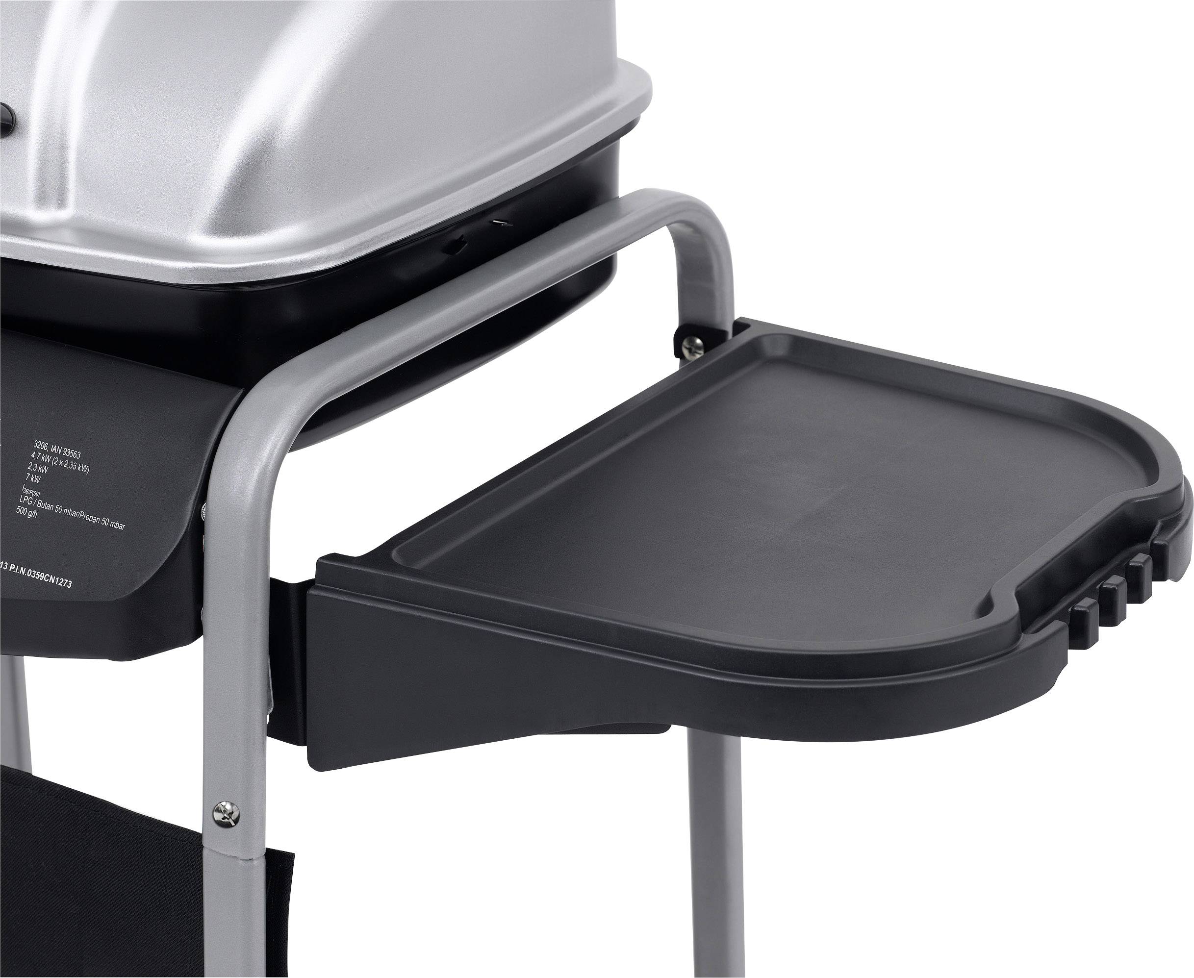 Tepro Garten Fremont Grillwagen Gas-Grill 2 Brenner Schwarz, Silber