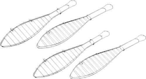 Tepro Garten 4er Set 8521 Fischbräter Silber