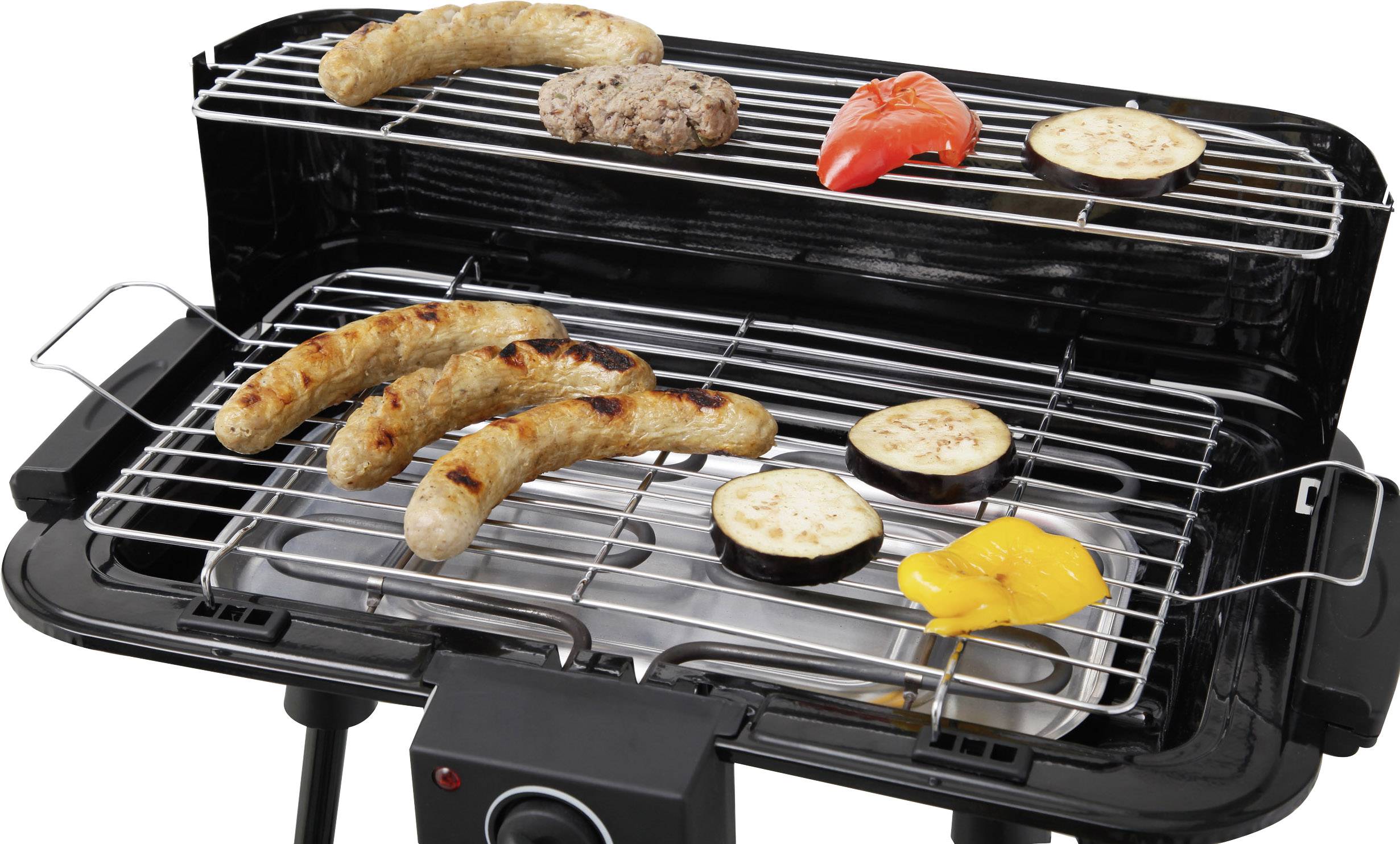 tepro Garten Albertville Elektro Grill mit manueller Temperatureinstellung Schwarz