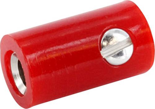 Econ Connect HOKSRT Bananenstecker Kupplung, gerade Stift-Ø: 2.6mm Signal-Rot