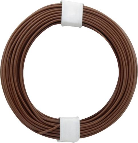Donau Elektronik 105-8 Schaltdraht 1 x 0.20 mm² Braun 10 m