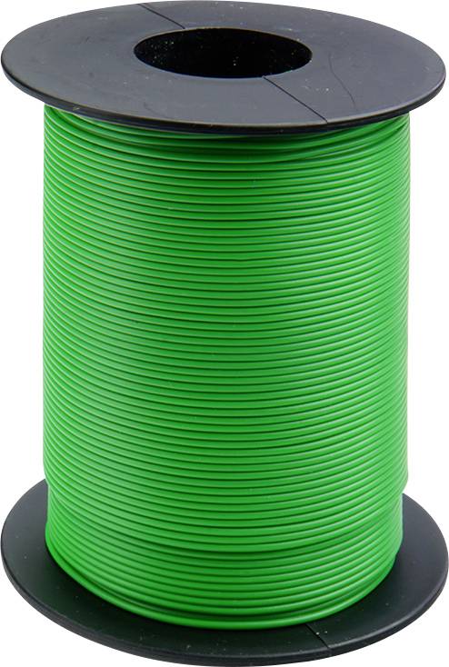 Donau Elektronik 105-4-100 Schaltdraht 1 x 0.20 mm² Grün 100 m