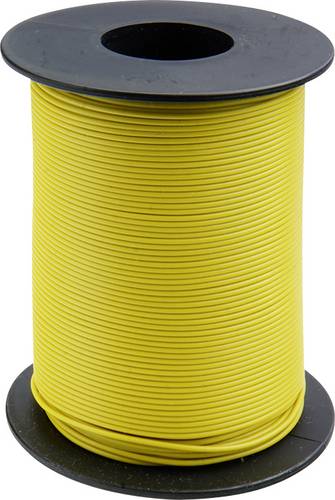 Donau Elektronik 105-3-100 Schaltdraht 1 x 0.20mm² Gelb 100m