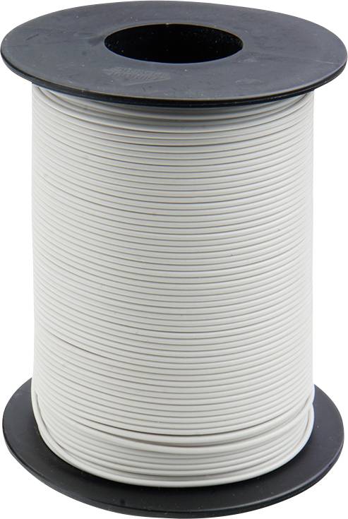 Donau Elektronik 105-5-100 Schaltdraht 1 x 0.20mm² Weiß 100m