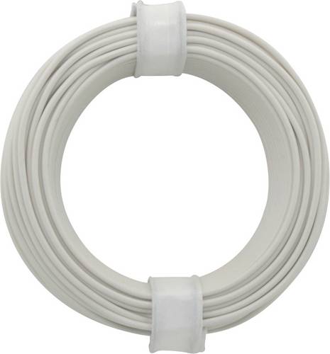 Donau Elektronik 105-5 Schaltdraht 1 x 0.20 mm² Weiß 10 m