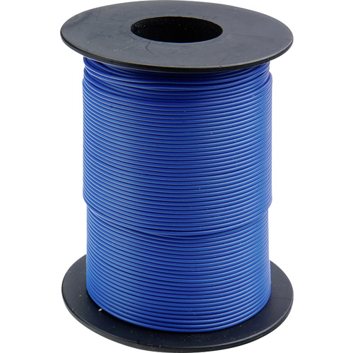 105-2-100 Schaltdraht 1 x 0.20mm² Blau 100m