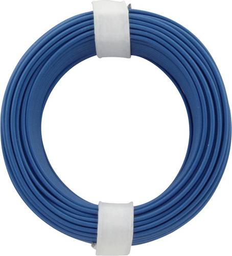 Donau Elektronik 105-2 Schaltdraht 1 x 0.20mm² Blau 10m