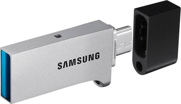 Samsung DUO USB-Zusatzspeicher Smartphone/Tablet Silber 32 GB USB 3.2 Gen 1 (USB 3.0), Micro USB 2.0