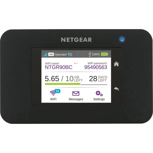 Netgear Aircard 790 Mobiler 4G-WLAN-Hotspot bis 15 Geräte Schwarz