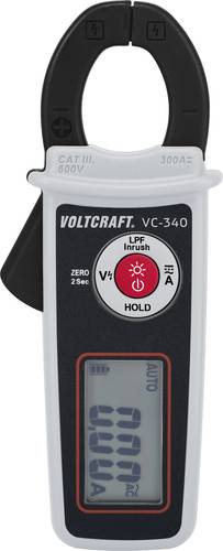 VOLTCRAFT VC-340 Stromzange digital CAT II 600 V, CAT III 300V Anzeige (Counts): 6000