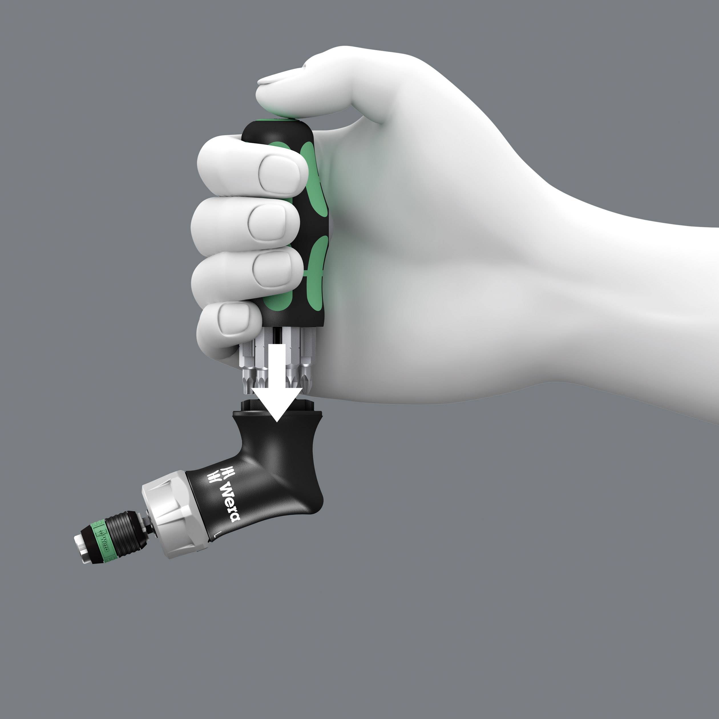 Wera KK Pistol RA Werkstatt Ratschen-Schraubendreher 1/4" (6.3 mm)