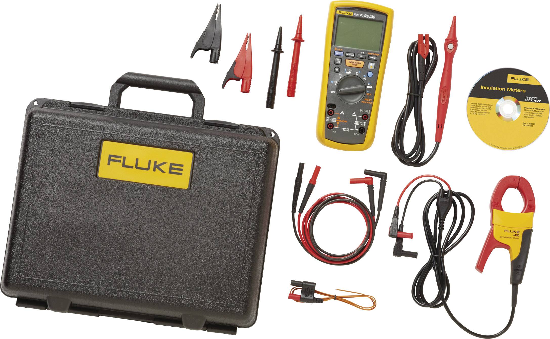 Fluke 1587/I400 FC Isolationsmessgerät 50 V, 100 V, 250 V, 500 V, 1000 V 2 GΩ