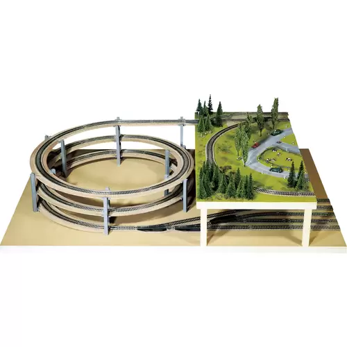 NOCH 0053105 H0 Gleiswendel Aufbaukreis (B x H) 145mm x 87mm 420 mm, 483mm NOCH 0053105 H0 Gleiswendel Aufbaukreis (B x H) 145mm x 87mm 420 mm, 483mm