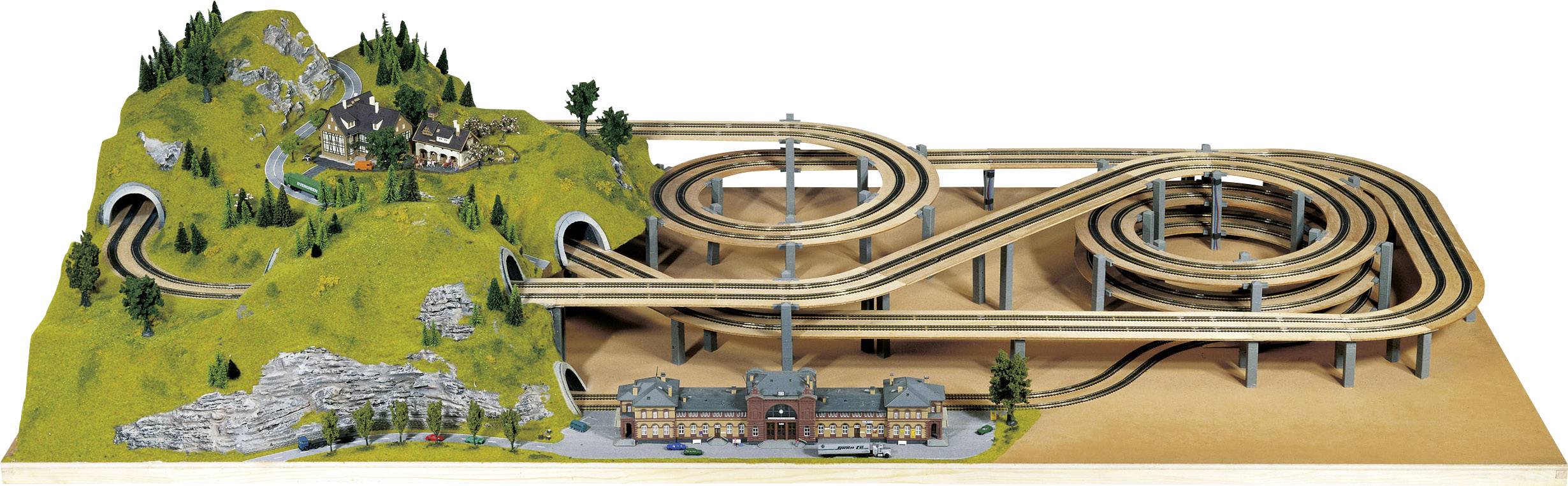 NOCH 0053126 N Gleiswendel Aufbaukreis (B x H) 100mm x 54mm 194 mm, 230mm