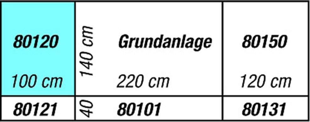 NOCH 0080120 H0 Anbauteil links Drehscheibe Passend für (Fertiggelände): Silvretta H0 Märklin C-Gleis (mit Bettung), H0 Märklin