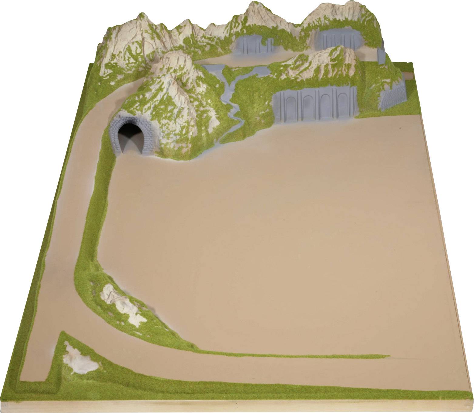 NOCH 0080120 H0 Anbauteil links Drehscheibe Passend für (Fertiggelände): Silvretta H0 Märklin C-Gleis (mit Bettung), H0 Märklin