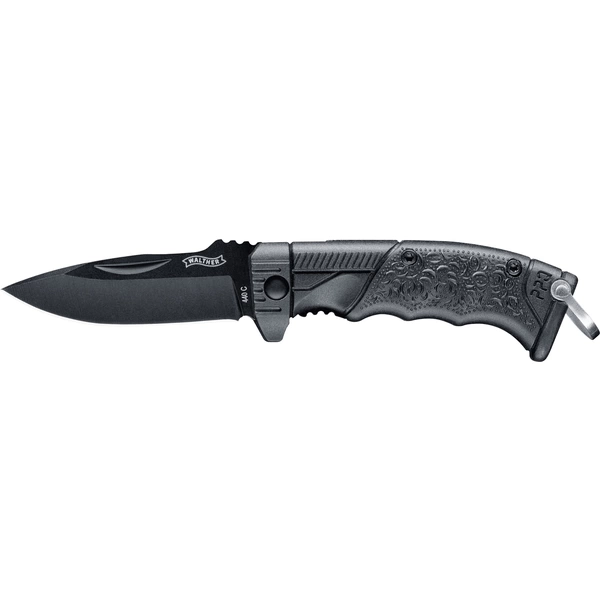Walther Micro PPQ 5.0769 Outdoormesser mit Schlüsselring Schwarz Walther Micro PPQ 5.0769 Outdoormesser mit Schlüsselring Schwarz