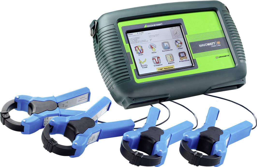 Gossen Metrawatt Netz-Analysegerät 3phasig mit Loggerfunktion, inkl. Stromzangen M810H