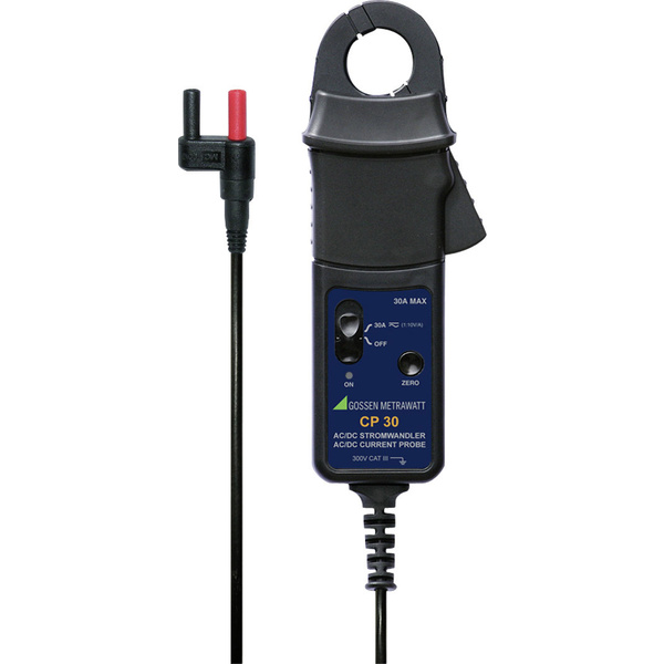Gossen Metrawatt CP30 Stromzangenadapter Messbereich A/AC (Bereich): 1mA - 30A Messbereich A/DC (Bereich): 1mA - 30A