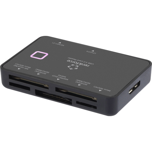Lecteur de carte mémoire externe Renkforce CR33e-S USB 3.2 (1è gén.) (USB 3.0) noir