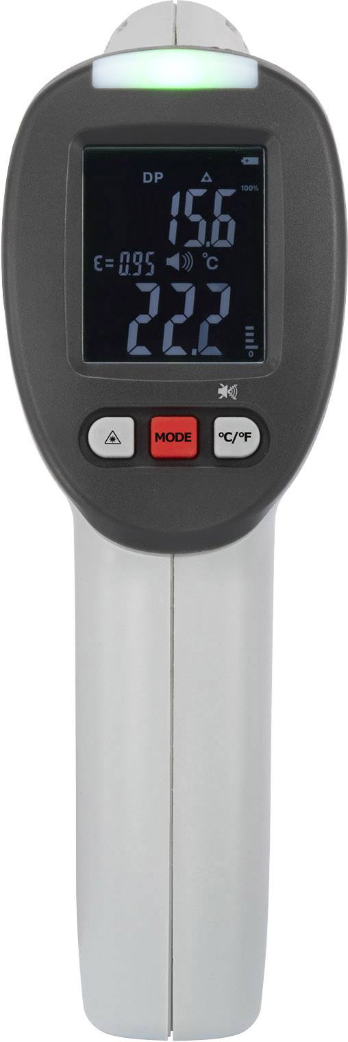 VOLTCRAFT IR-SCAN-350RH/2 Infrarot-Thermometer Optik 20:1 -50 - +380°C Pyrometer, Taupunktscanner