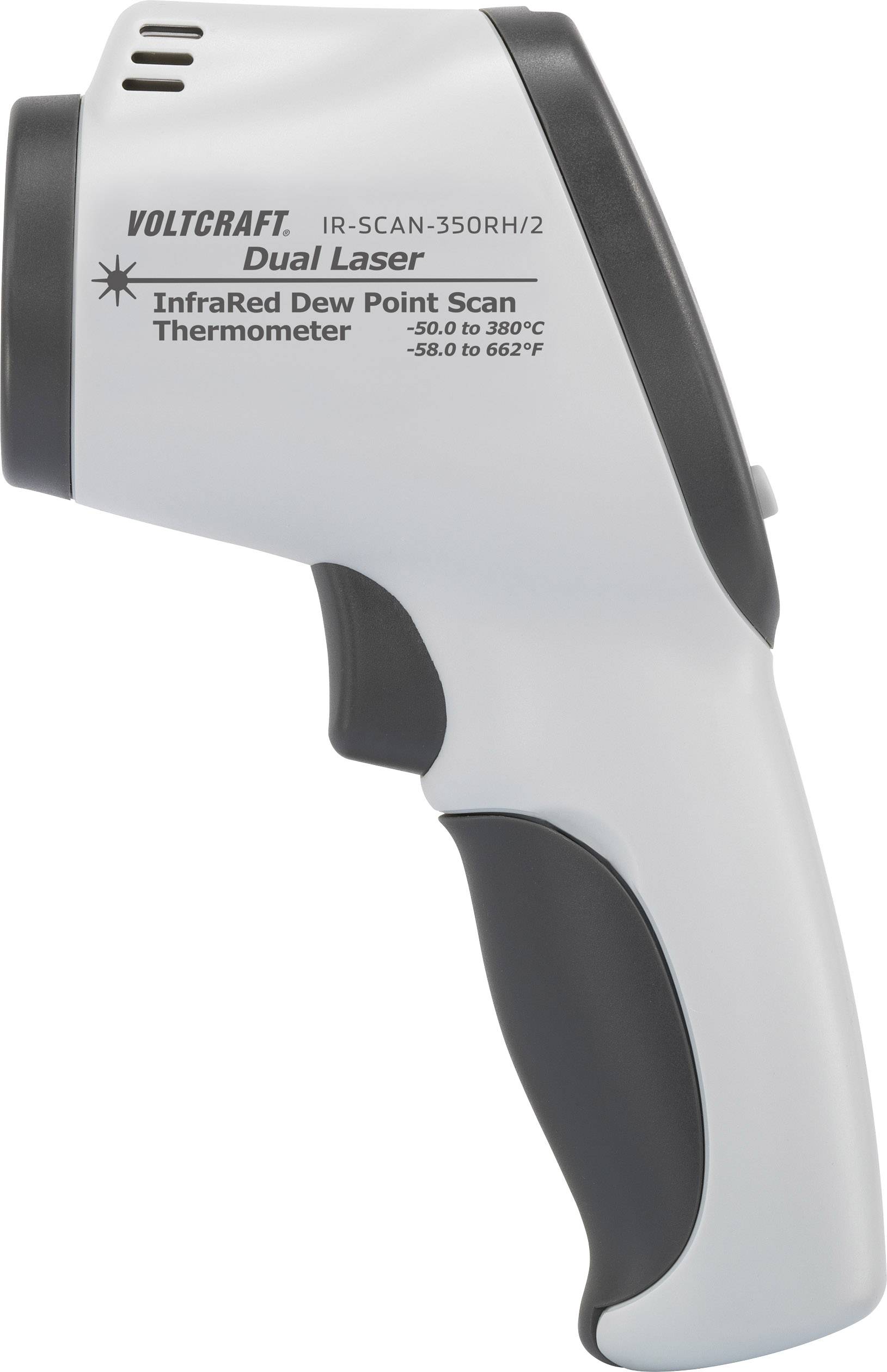 VOLTCRAFT IR-SCAN-350RH/2 Infrarot-Thermometer Optik 20:1 -50 - +380°C Pyrometer, Taupunktscanner