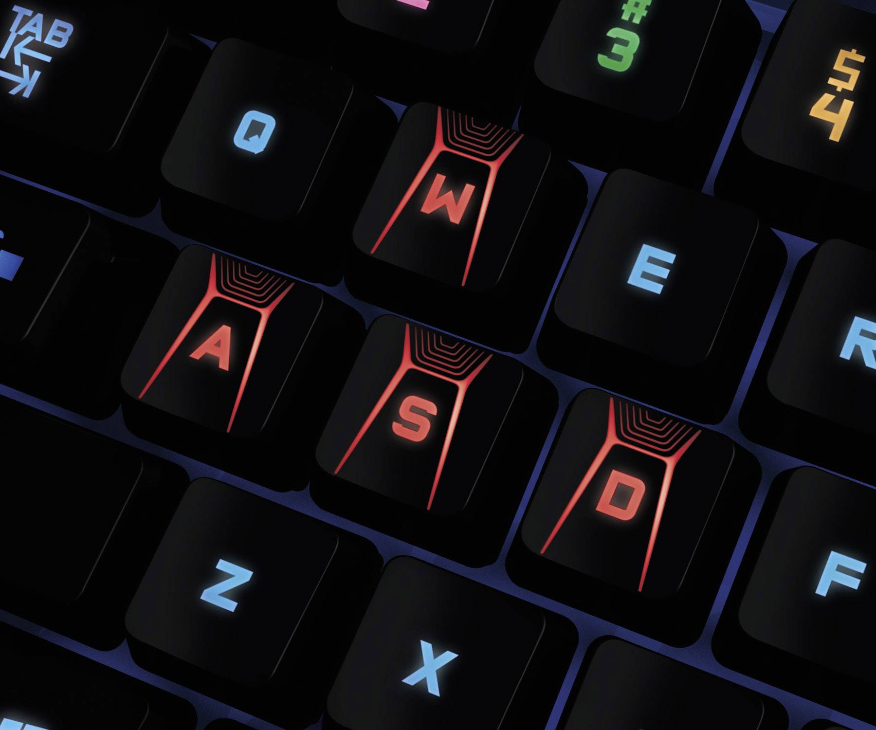 Logitech Gaming G410 ATLAS SPECTRUM USB Gaming-Tastatur Beleuchtet, Abnehmbares Kabel Deutsch, QWERTZ, Windows® Schwarz