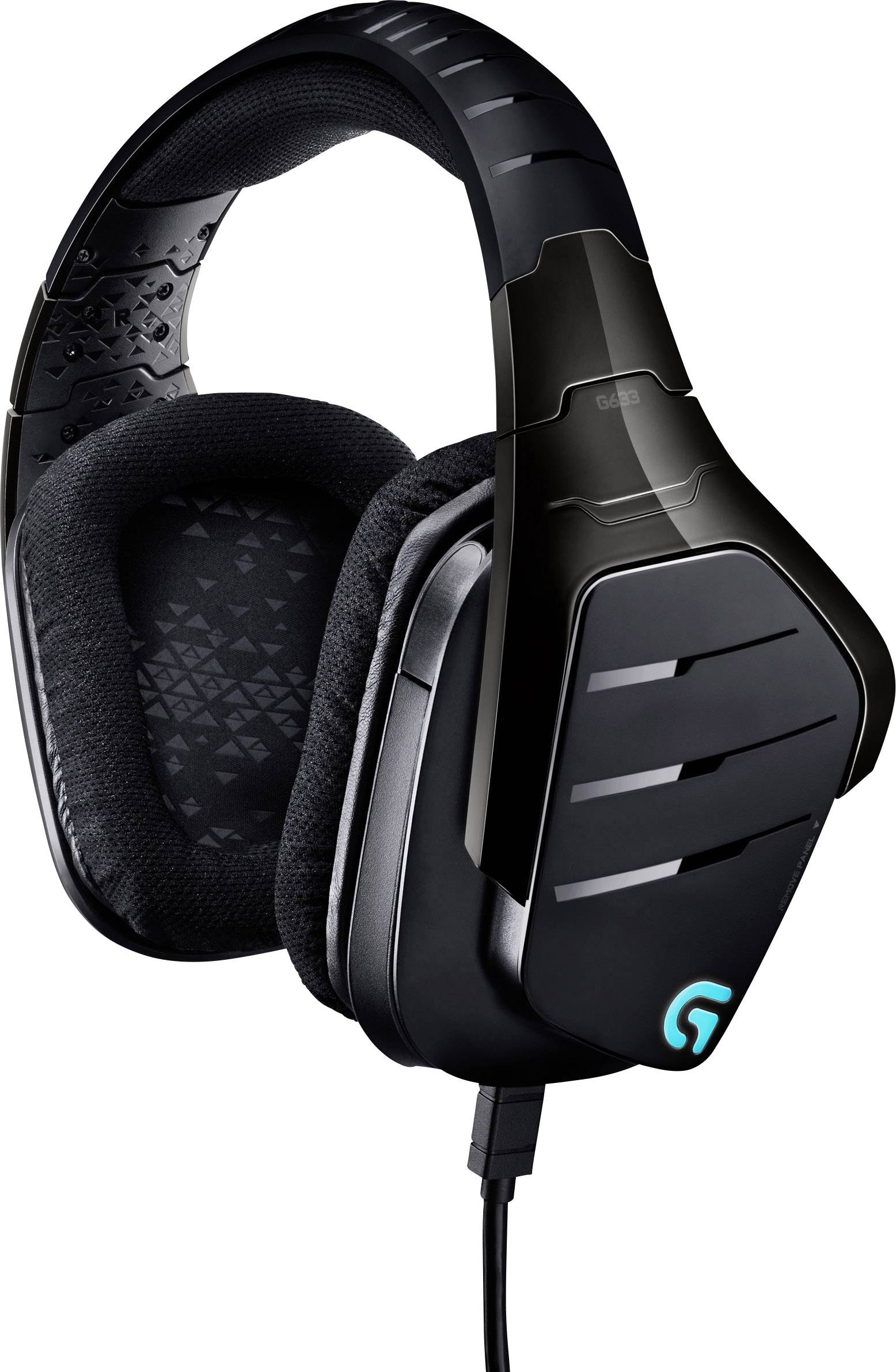 Logitech Gaming G633 Artemis Spectrum Gaming Over Ear Headset kabelgebunden 7.1 Surround Schwarz Mikrofon-Rauschunterdrückung, Noise Cancelling Laut