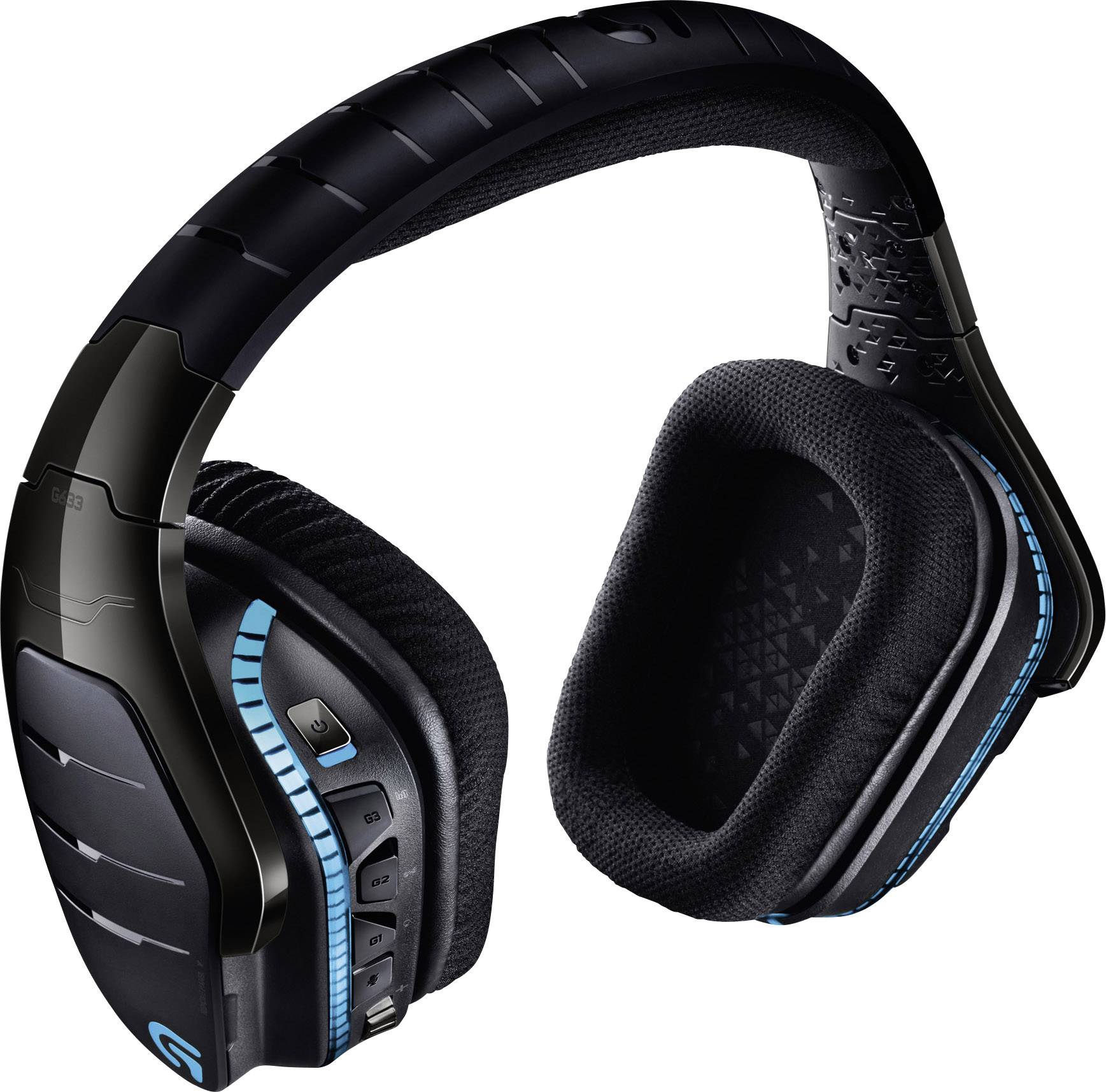 Logitech Gaming G933 Artemis Spectrum Gaming Headset USB, 3.5 mm Klinke schnurlos, schnurgebunden Over Ear Schwarz 7.1 Surround