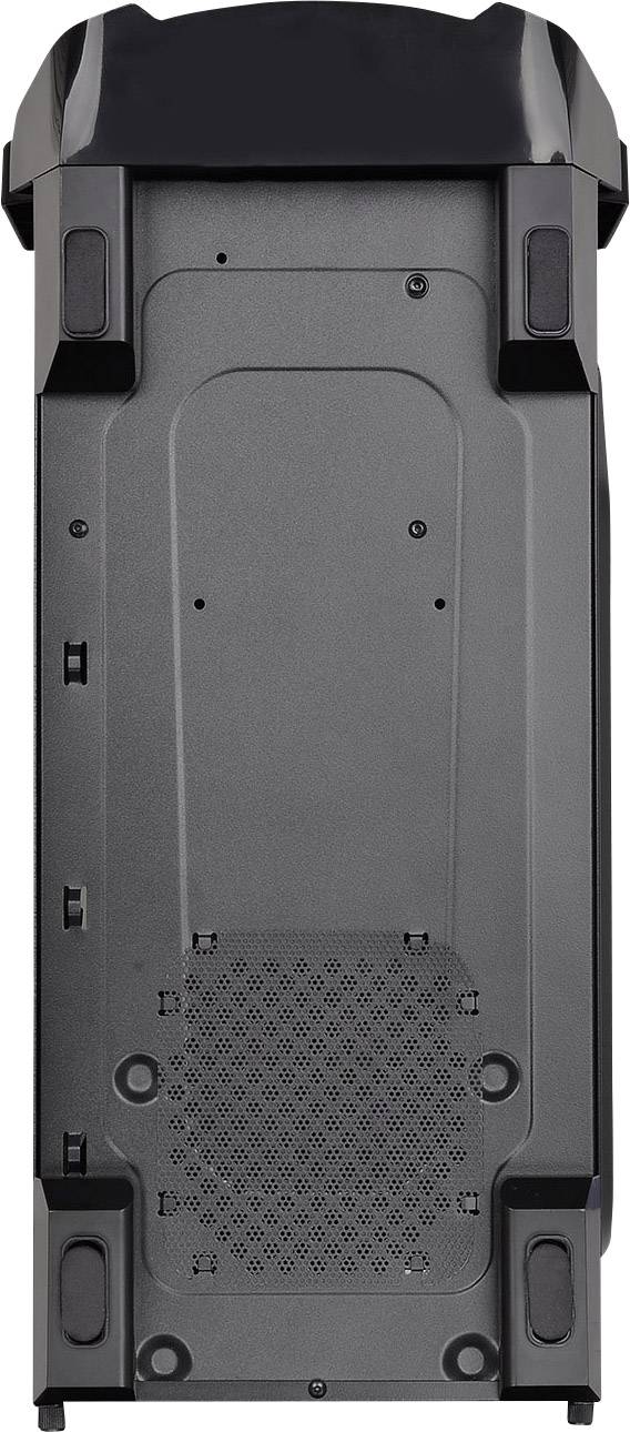 Thermaltake Midi-Tower PC-Gehäuse Versa N21 Schwarz 1 vorinstallierter Lüfter, Seitenfenster, Werkzeugfreie