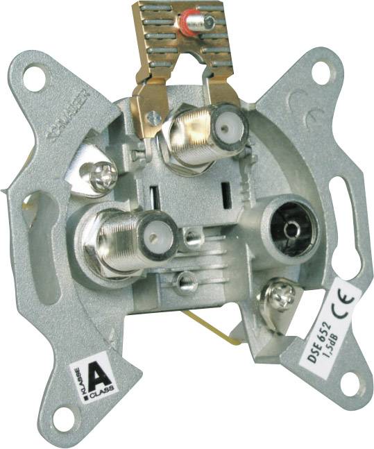 Schwaiger Einzeldose zwei SAT-ZF Anschlüsse 2 dB