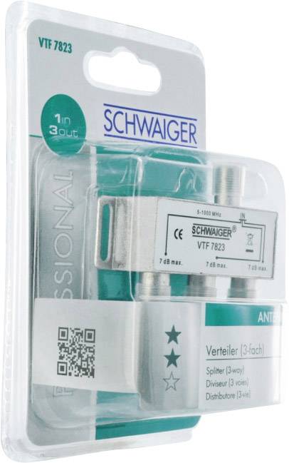 Schwaiger VTF7823 531 Kabel-TV Verteiler 3-fach